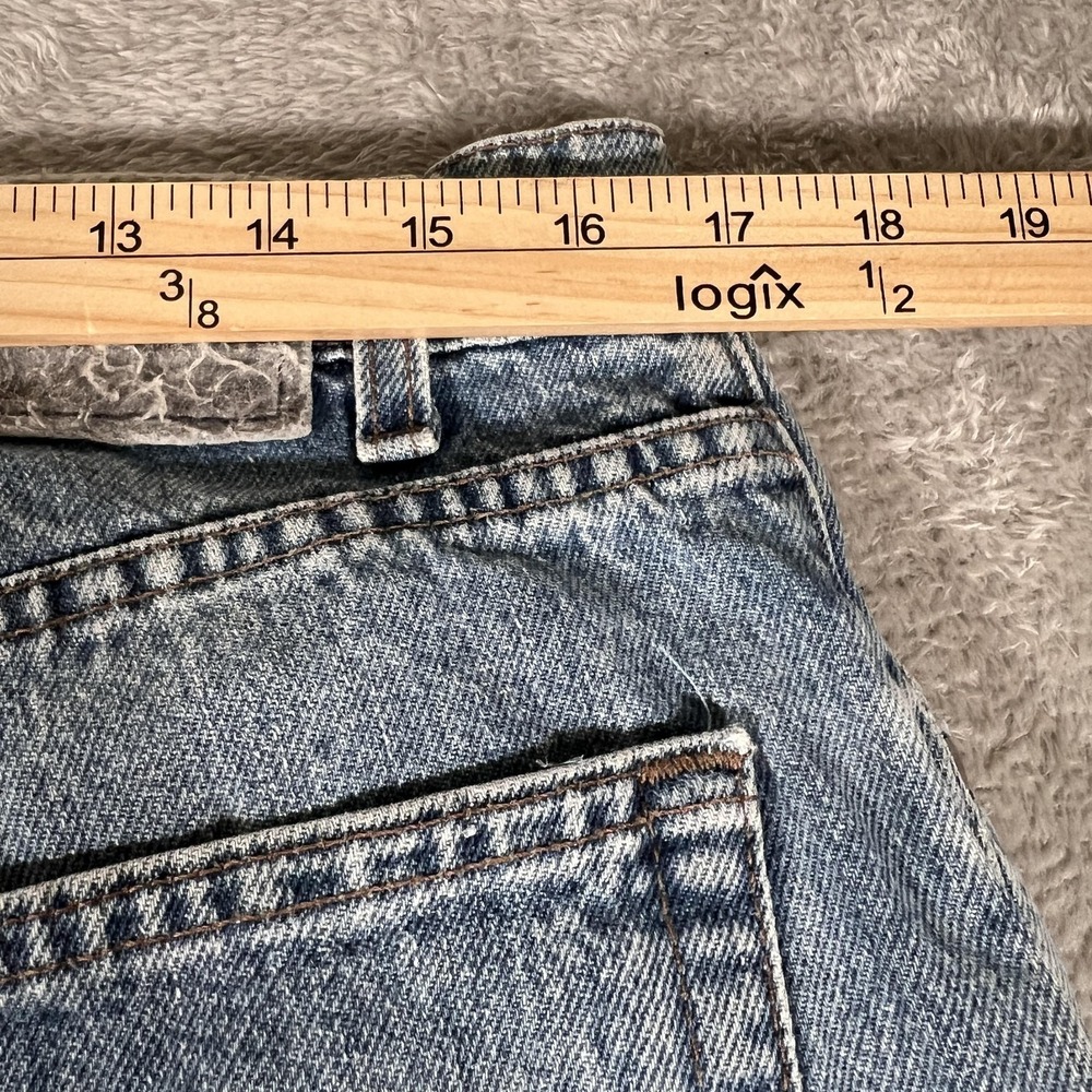 Vintage Levis SilverTab Loose Jeans Mens 34x31 Blue Distressed Frayed Hem 90s - Picture 8 of 12